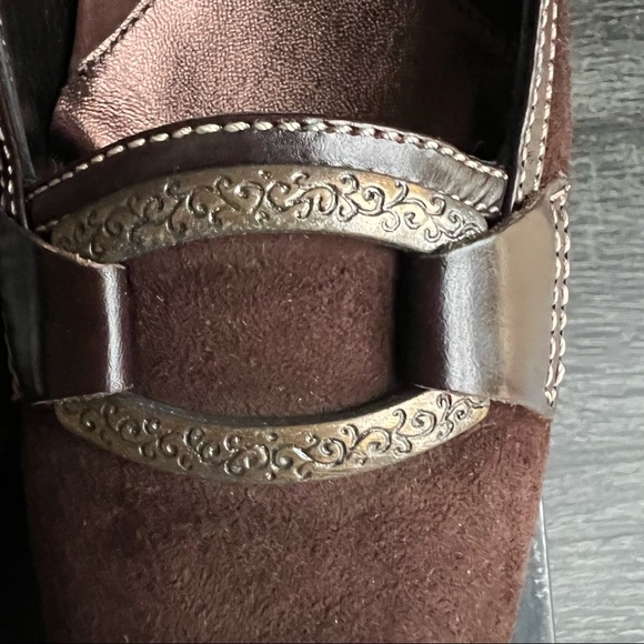 Amalfi by Rangoni Lucrezia Brown Suede Flats US8.5 Retail $275 - Picture 11 of 14